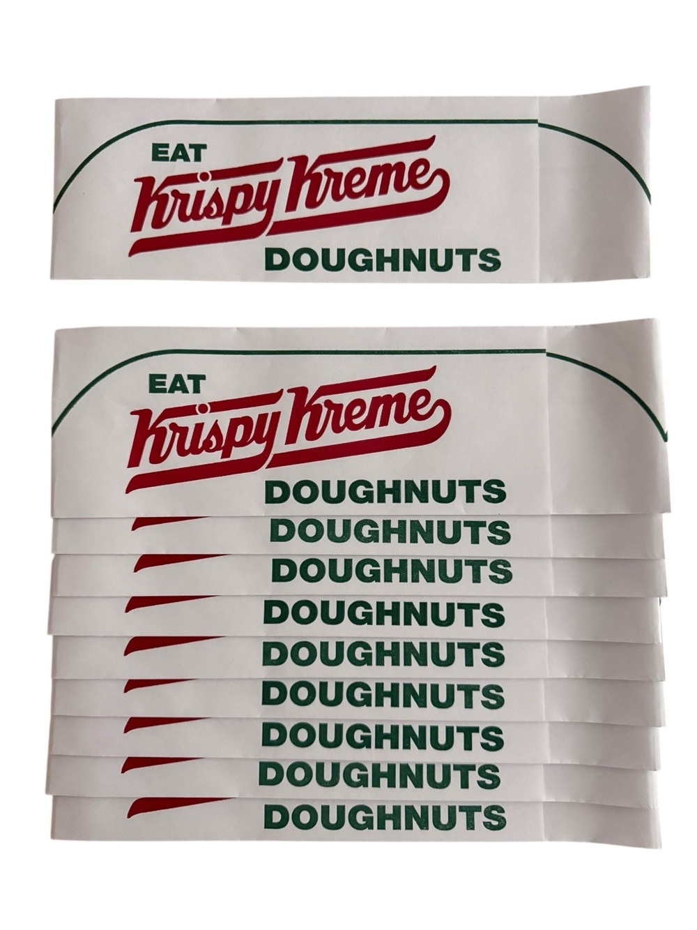10 Brand New Authentic Krispy Kreme Donut Paper Hats